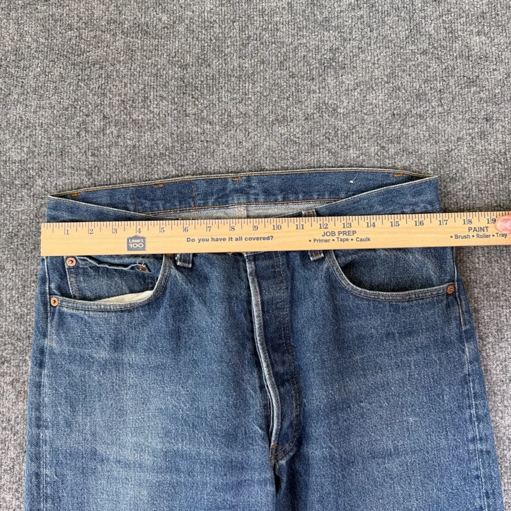 VTG 80s Levis 501 Jeans Mens FITS 34x34 Blue Faded Denim STF 0000 Made in USA